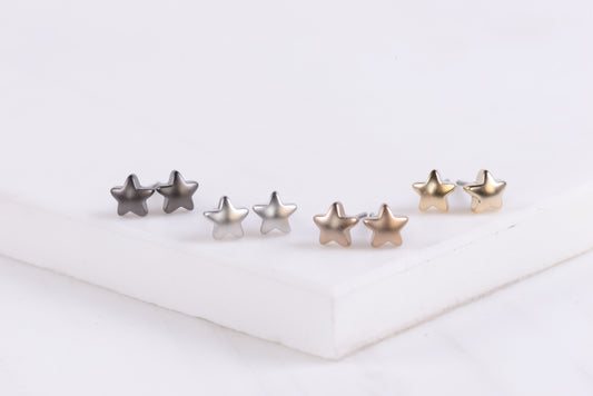 Tiny Star Stud Earrings