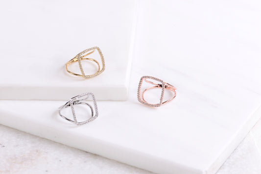 Delilah Square Hole Ring