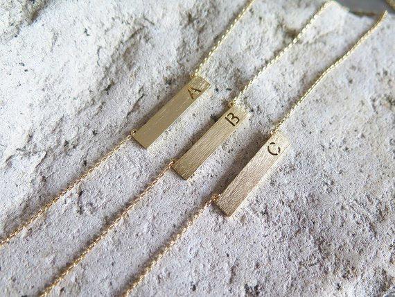 Initial Plate Necklaces