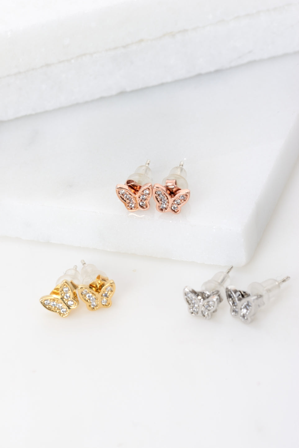 Crystal Butterfly Earings