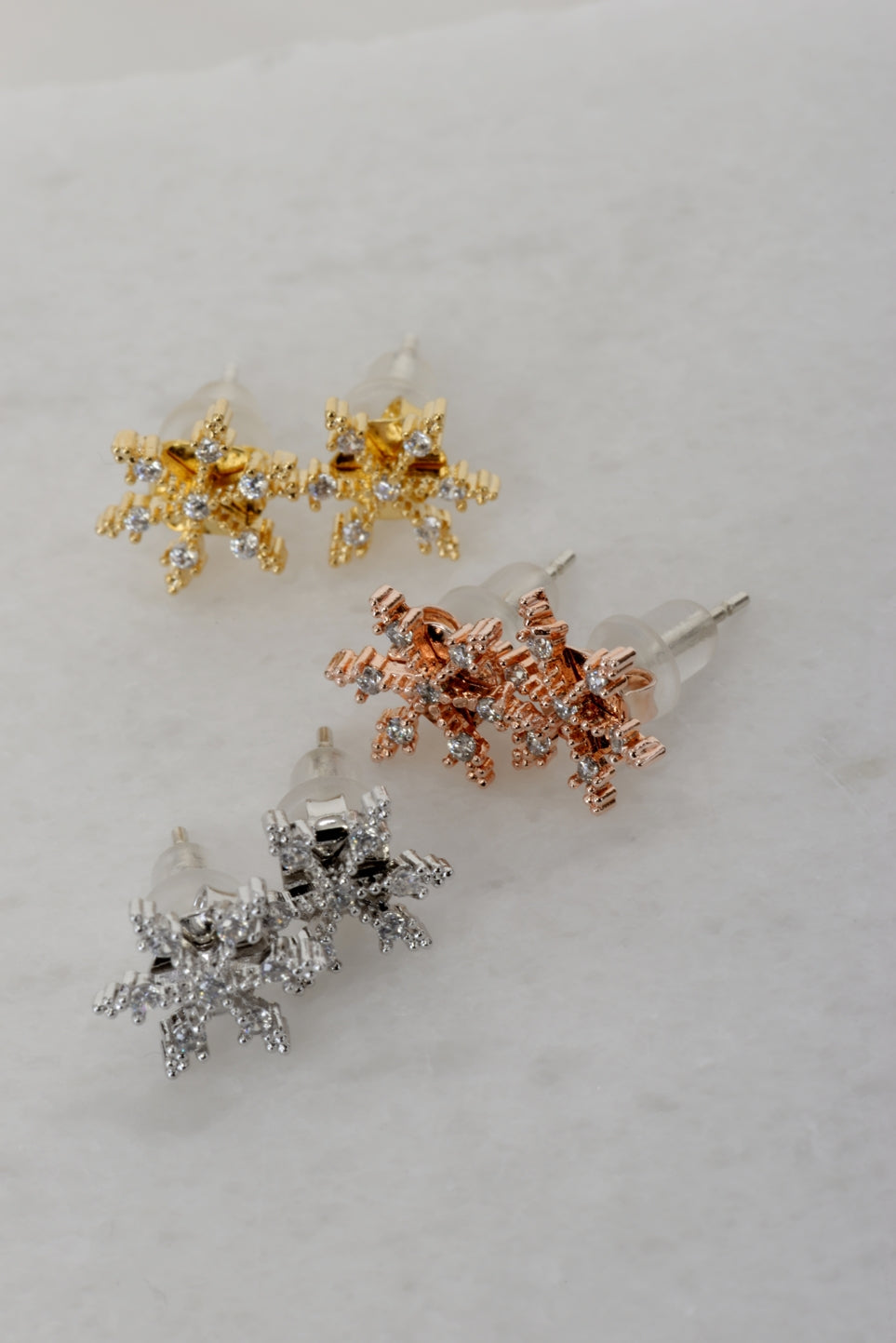 Crystal Snowflake Earings