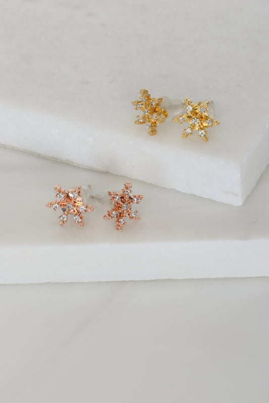 Crystal Snowflake Earings