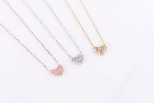 Crysta Heart Necklace