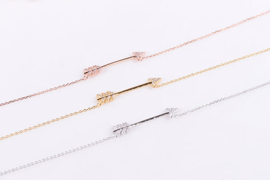 Crystal Arrow Necklace