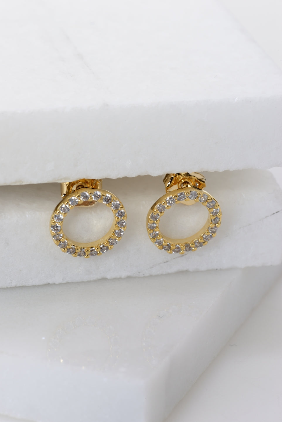 Kayla Crystal Circle Earings