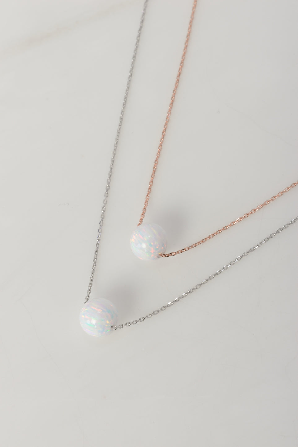 Star-Drop Opal Necklace