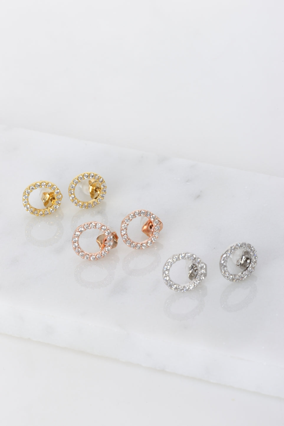 Kayla Crystal Circle Earings