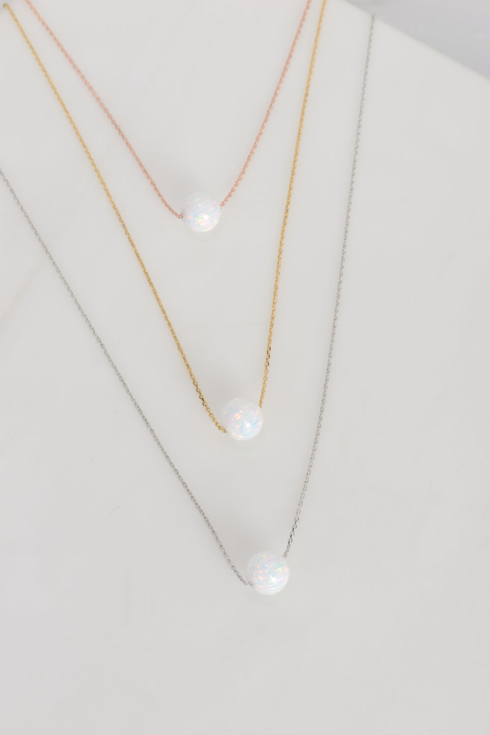 Star-Drop Opal Necklace