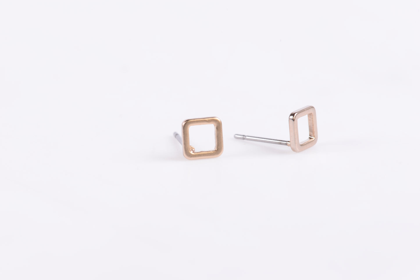 Tiny Square Stud Earrings